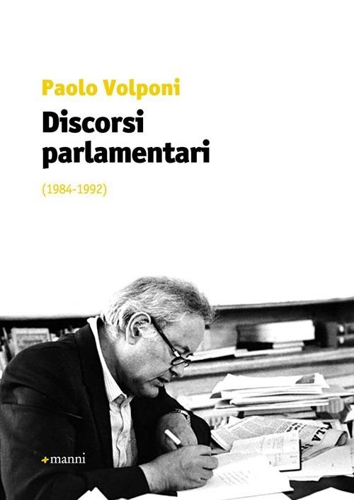 Discorsi parlamentari (1984-1992) - Paolo Volponi - copertina