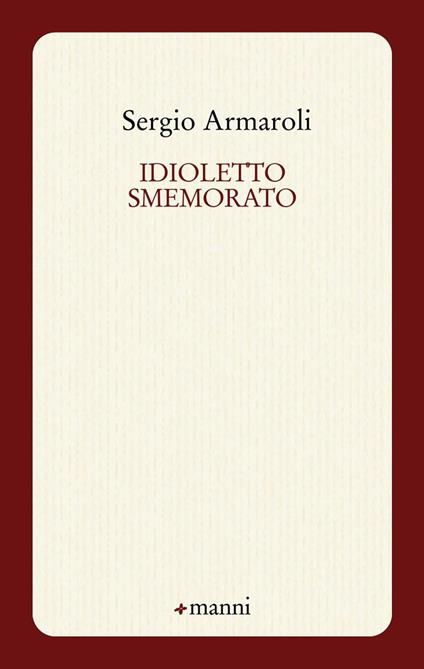 Idioletto smemorato - Sergio Armaroli - copertina