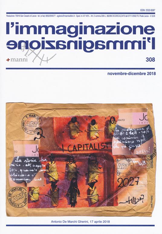 L'immaginazione (2018). Vol. 308 - copertina