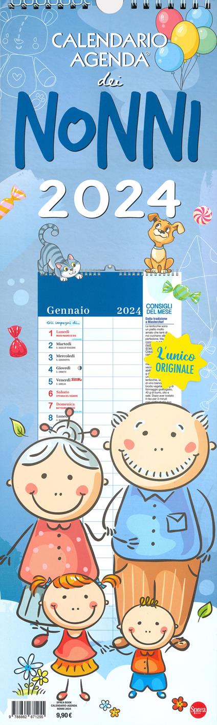 Calendario-agenda dei nonni 2024 - copertina