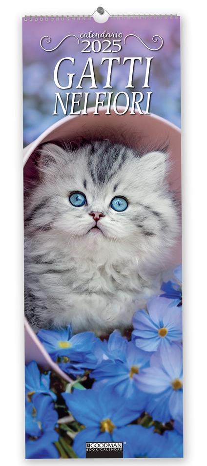 Gatti nei fiori. Calendario 2025 - copertina