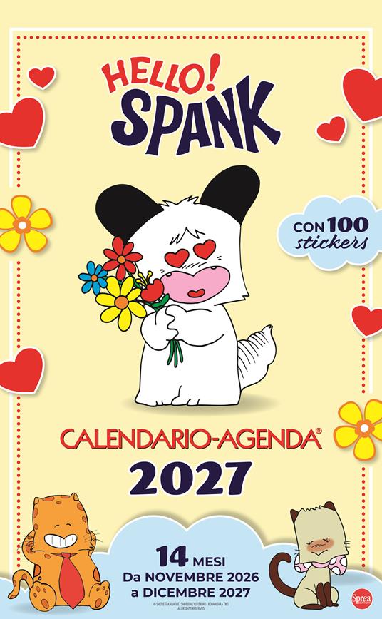 Hello Spank. Calendario - copertina