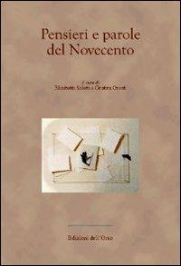 Pensieri e parole del Novecento - copertina