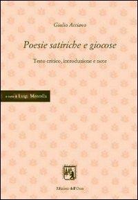 Poesie satiriche e giocose - Giulio Acciano - copertina