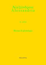 Alessandria. Rivista di glottologia (2014). Vol. 8