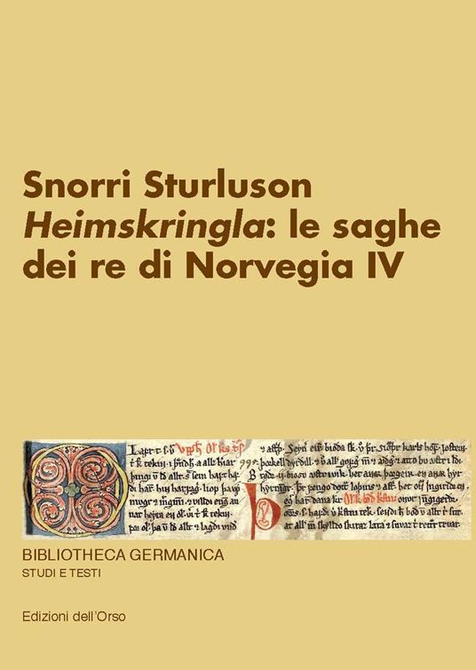 Heimskringla: le saghe dei re di Norvegia IV - Sturluson Snorri - copertina