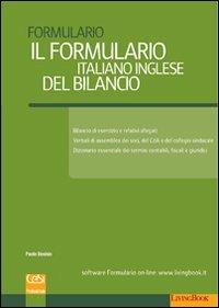 Il formulario italiano inglese del bilancio. Ediz. bilingue - Paolo Bosisio - copertina