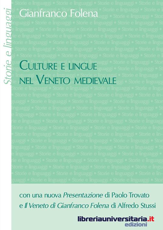 Culture e lingue nel Veneto medievale - Gianfranco Folena - copertina
