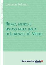 Ritmo, metro e sintassi nella lirica di Lorenzo de' Medici