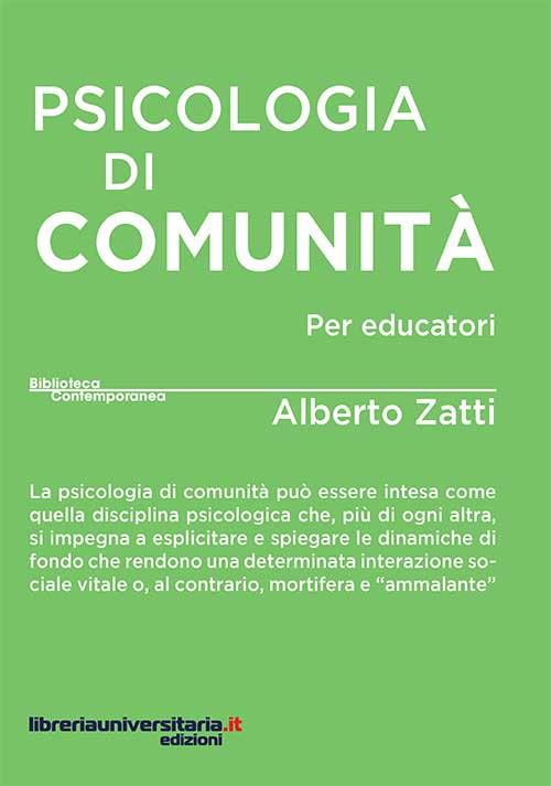 Psicologia di comunità per educatori - Alberto Zatti - copertina