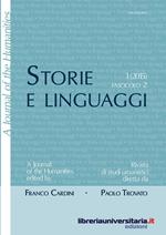 Storie e linguaggi. Rivista di studi umanistici. Ediz. italiana e inglese. Vol. 2