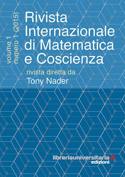 Rivista internazionale di matematica e coscienza (2015). Vol. 1 - copertina