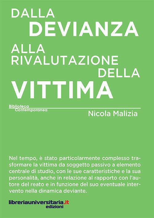 Dalla devianza alla rivalutazione della vittima - Nicola Malizia - copertina