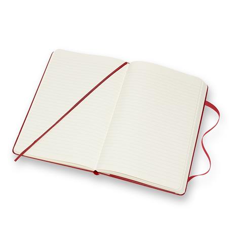 Taccuino Moleskine large a righe copertina rigida rosso. Scarlet Red - 10