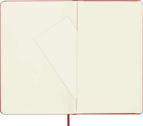 Taccuino Moleskine large a pagine bianche copertina rigida rosso. Scarlet Red - 5