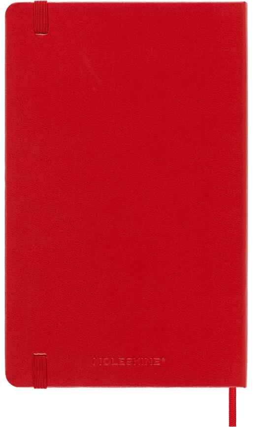 Taccuino Moleskine large a pagine bianche copertina rigida rosso. Scarlet Red - 6