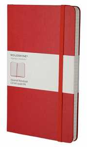 Image of Taccuino Moleskine large a quadretti copertina rigida rosso. Scarlet Red