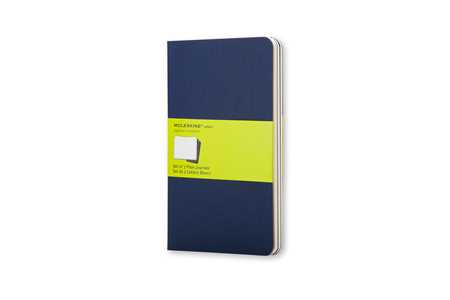 Cartoleria Quaderno Cahier Moleskine pocket a pagine bianche. Set da 3 Moleskine
