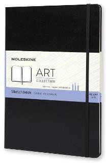 Album per schizzi Art Sketchbook Moleskine A4 copertina rigida nero. Black