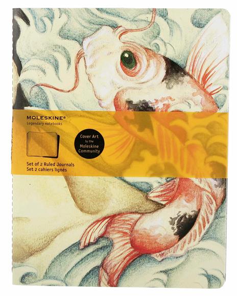 Quaderno Moleskine Cover Art by the Moleskine Community. Journal. Carp Fish Ruled - 7