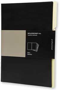 Image of Cartelletta Moleskine Folio Prof Fil. Nero. Set 3 pezzi