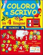 Coloro e scrivo in quattro lingue. Numeri