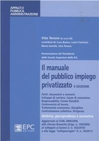 Il manuale del pubblico impiego privatizzato - copertina