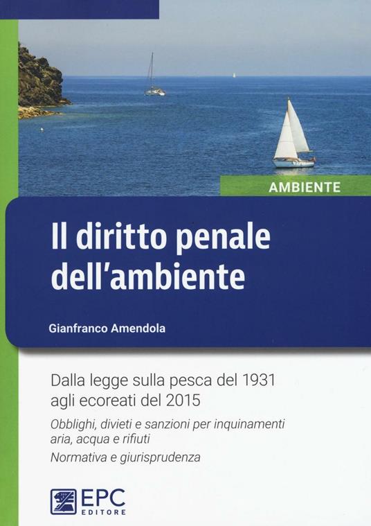 Il diritto penale dell'ambiente. Dalla legge sulla pesca del 1931 agli ecoreati del 2015. Obblighi, divieti e sanzioni per inquinamenti aria, acqua e rifiuti... - Gianfranco Amendola - copertina