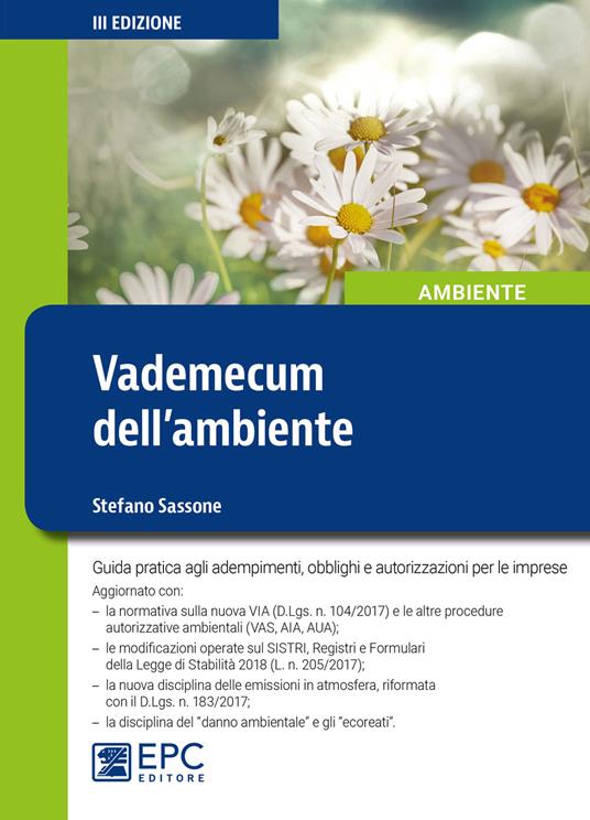 Vademecum dell'ambiente. Nuova ediz. - Stefano Sassone - copertina