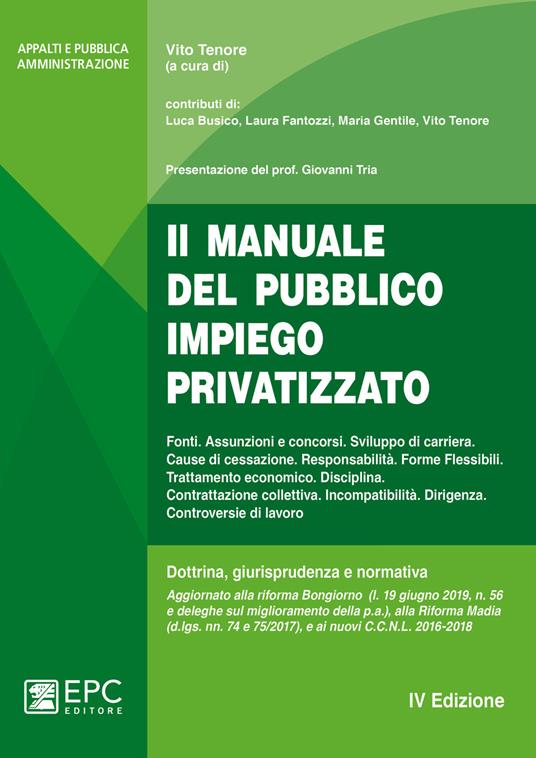 Il manuale del pubblico impiego privatizzato. Nuova ediz. - copertina