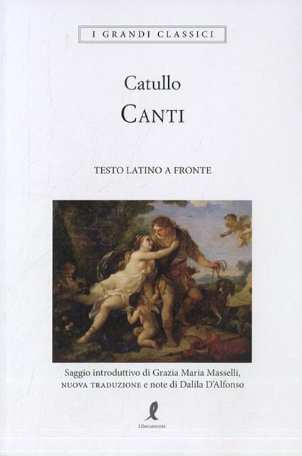 I canti - G. Valerio Catullo - copertina