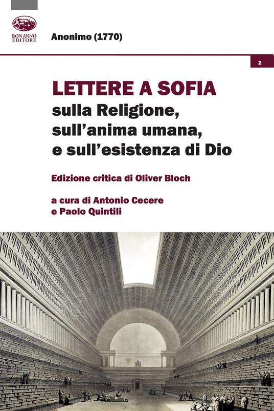 Lettere a Sophia sulla religione, sull'anima umana e sull'esistenza di Dio - Oliver Bloch - copertina