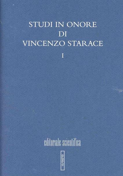 Studi in onore di Vincenzo Starace - copertina