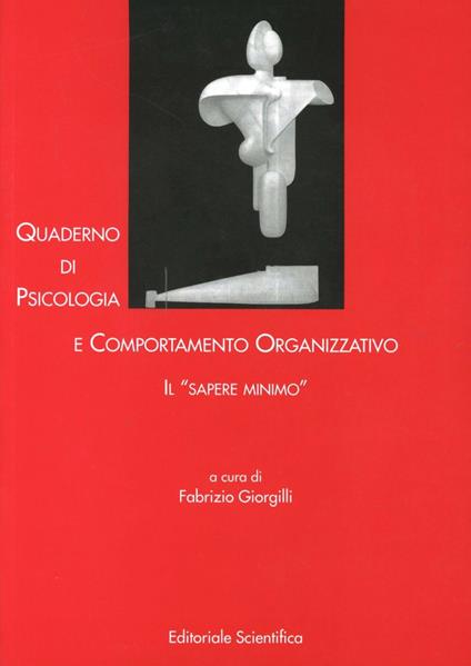 Quaderno di psicologia e comportamento organizzativo - copertina