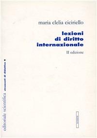 Lezioni di diritto internazionale - M. Clelia Ciciriello - copertina