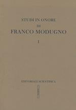 Studi in onore di Franco Modugno
