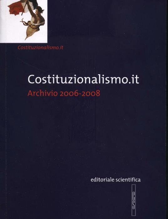 Costituzionalismo.it. Archivio 2006-2008 - copertina