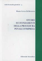 Studio sui fondamenti della procedura penale d'impresa