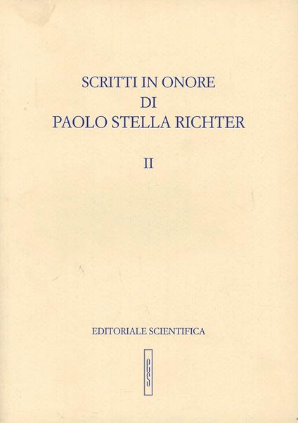 Scritti in onore di Paolo Stella Richter - copertina