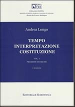 Tempo interpretazione costituzione. Premesse teoriche