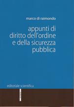 Appunti di diritto dell'ordine e della sicurezza pubblica