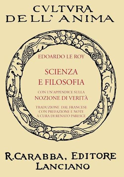 Scienza e filosofia - Edouard Le Roy - copertina