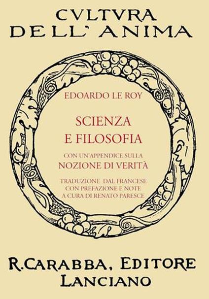 Scienza e filosofia - Edouard Le Roy - copertina