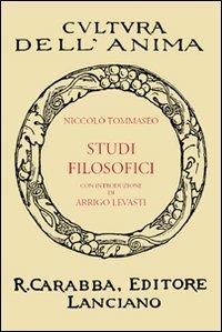 Studi filosofici - Niccolò Tommaseo - copertina