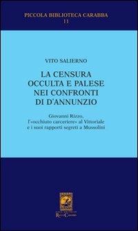 La censura occulta e palese nei confronti di D'Annunzio - Vito Salierno - copertina