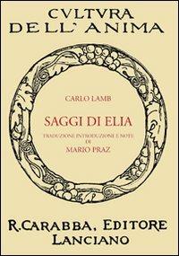 Saggi di Elia - Carlo Lamb - copertina