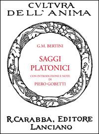 Saggi platonici - Giovanni M. Bertini - copertina
