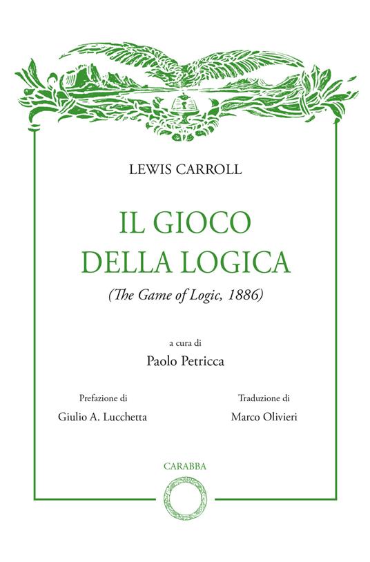 Il gioco della logica - Lewis Carroll - copertina