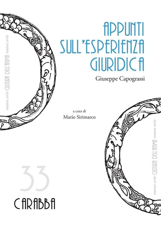 Appunti sull'esperienza giuridica - Giuseppe Capograssi - copertina