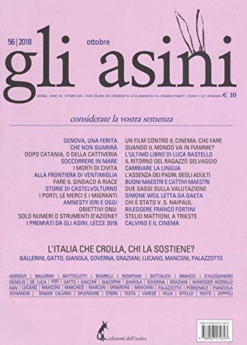 Gli asini. Rivista di educazione e intervento sociale (2018). Vol. 56: Ottobre - copertina